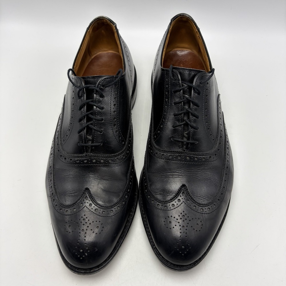 Allen Edmonds Wingtip Oxford Shoe Mens 11 D Black Leather Chester 1903 Balmoral